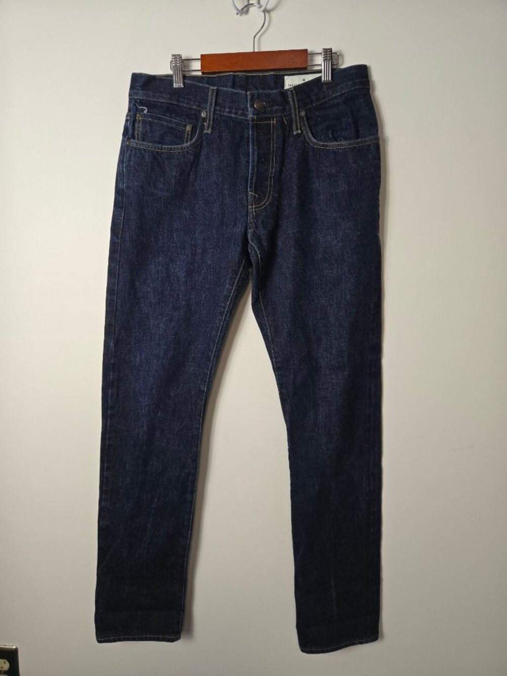 Imogene + Willie Charlie Size 31 Indigo Selvage Rinse Straight Leg Jeans Men's